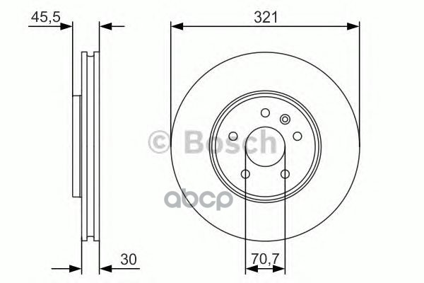 Диск тормозной Bosch арт. 0986479667