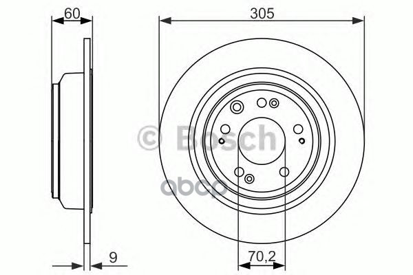 Диск тормозной Bosch арт. 0986479740