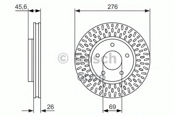 Диск тормозной Bosch арт. 0986479783