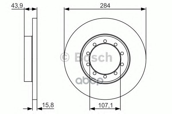 Диск тормозной Bosch арт. 0986479A34
