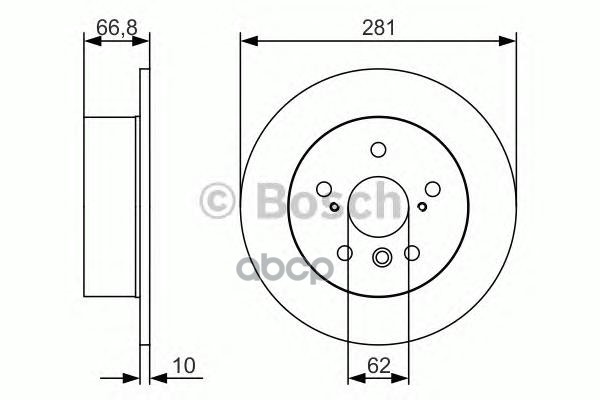 Диск тормозной Bosch арт. 0986479R06