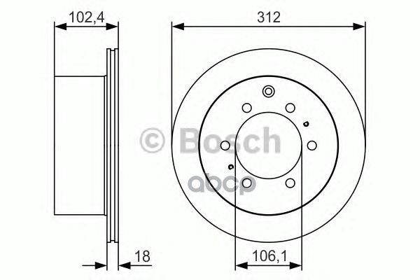 Тормозной Диск Bosch арт. 0986479R57