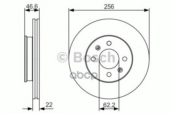 Тормозной диск передний Bosch арт. 0986479r77
