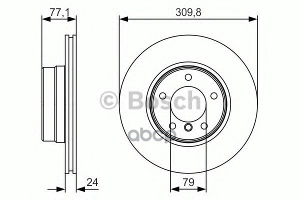 Диск Тормозной | Перед | Bosch арт. 0986479S29