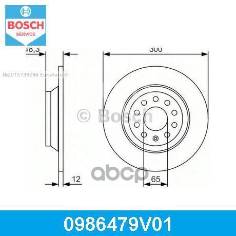 Тормозной Диск Bosch арт. 0986479V01