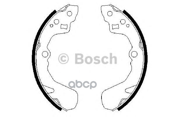 Колодки тормозные барабанные Bosch арт. 0986487436