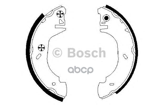 Колодки Тормозные Барабанные Ford: Transit Tourneo 94-00, Transit 91-94, Bosch арт. 0986487524