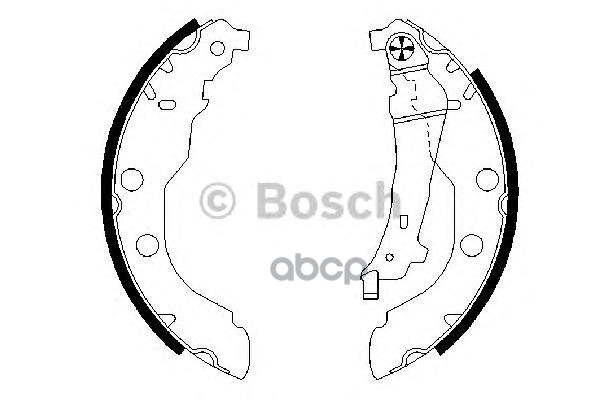 Колодки Тормозные Барабанные Peugeot: 406 95-05, 406 Break 96-04 Bosch арт. 0986487549