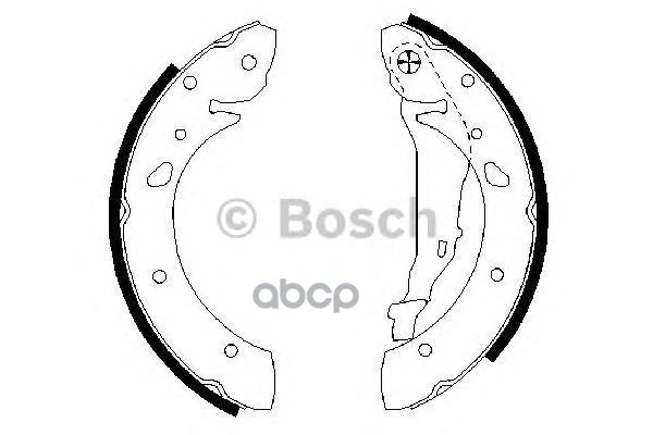 Колодки Тормозные Барабанные Toyota: Avensis 97-03, Avensis Liftback 97-03, Avensis Station Wagon 97-03 Bosch арт. 0986487572