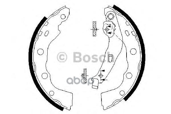 Колодки Тормозные Барабанные | Зад | Bosch арт. 0986487577