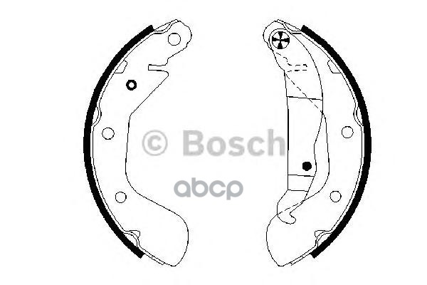 Колодки Торм Барабан Opel Corsa C Bosch арт. 0986487614