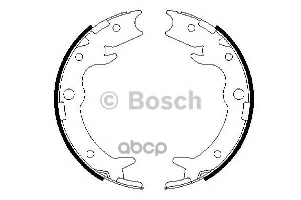 Колодки Тормозные Барабанные Bosch арт. 0986487686