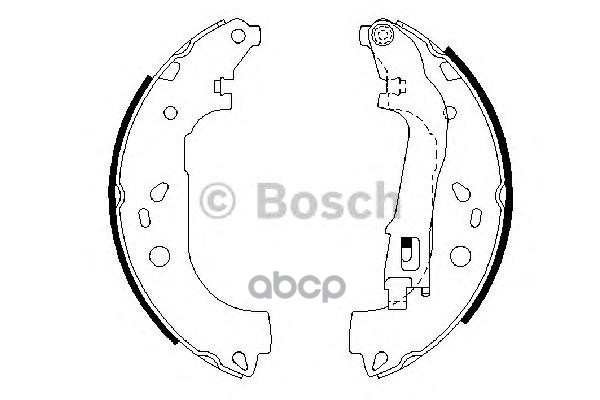 Колодки тормозные барабан 0986487717 Bosch арт. 0986487717