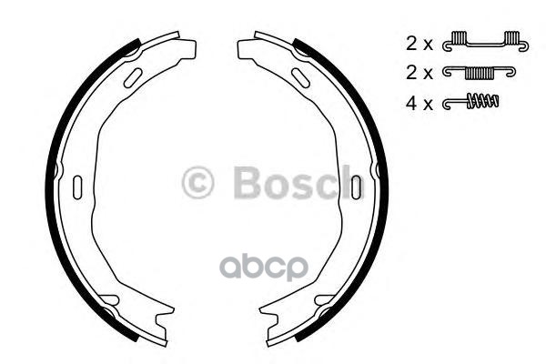 Колодки тормозные барабанные Bosch арт. 0986487723