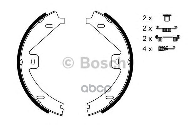 Колодки тормозные барабанные Bosch арт. 0986487752