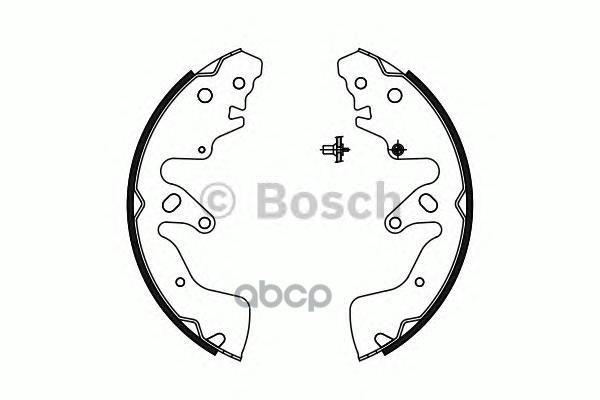 Колодки тормозные барабанные Bosch арт. 0986487756