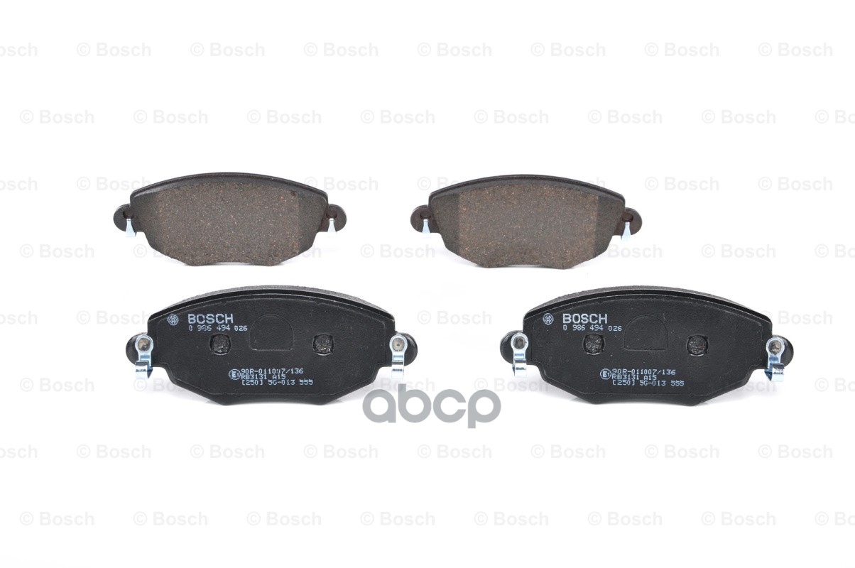 Колодки Тормозные Дисковые | Перед | Bosch арт. 0986494026