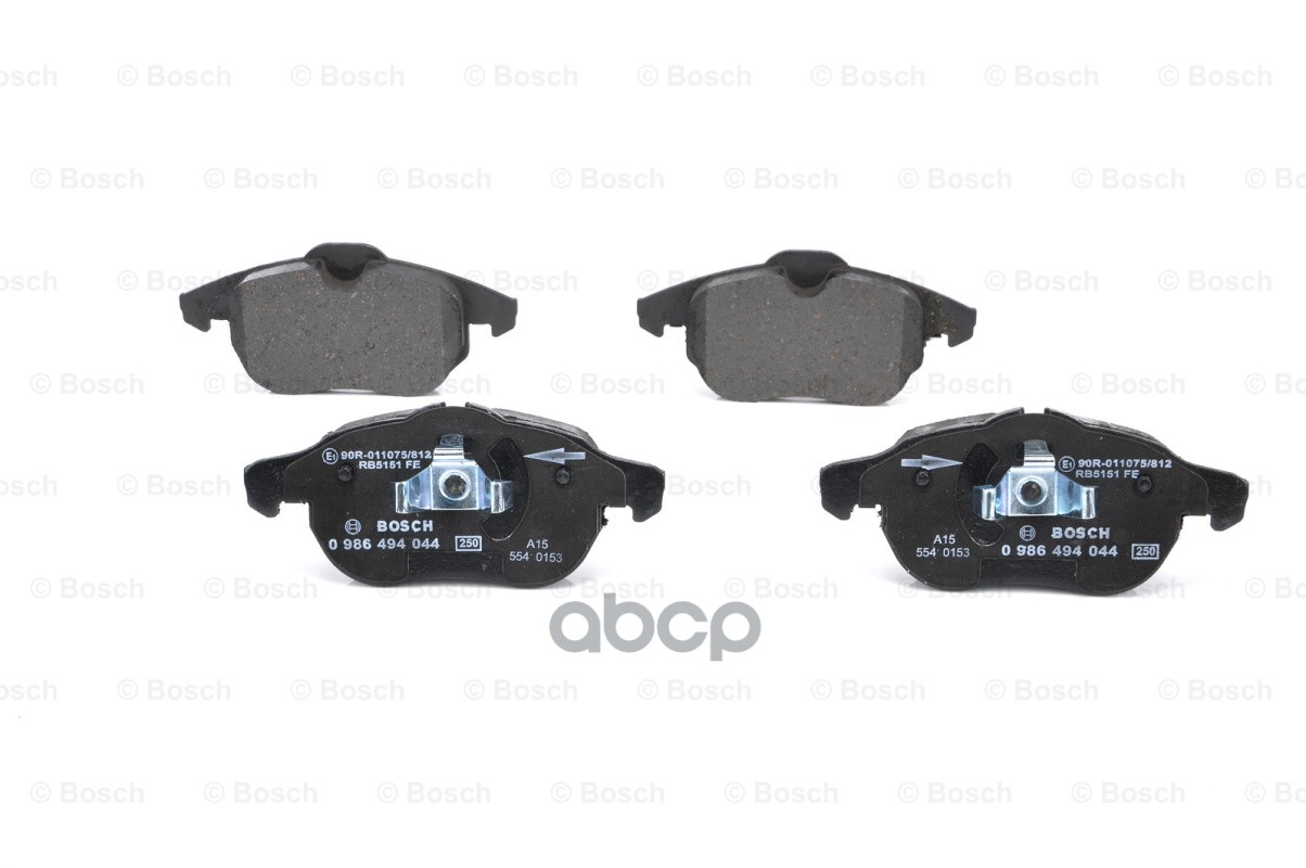 Колодки Тормозные Дисковые Opel Signum 03>/Vectra C 1.6-3.0/Astra H Vxr Передние Bosch арт. 0986494044