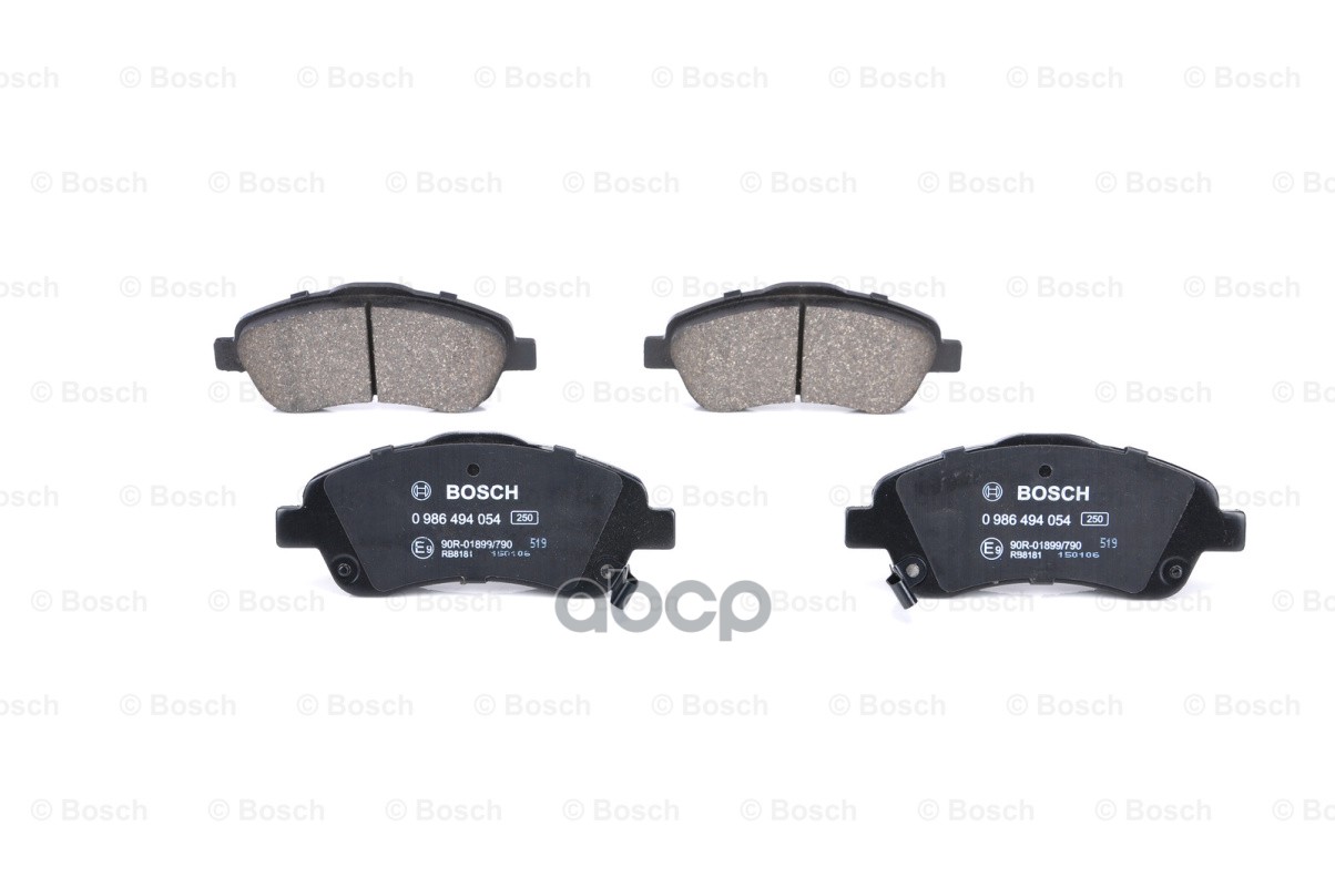 Колодки Тормозные Дисковые Toyota Avensis 03>/Corolla Verso 1.8/2.0D/2.2D Передние Bosch арт. 0986494054