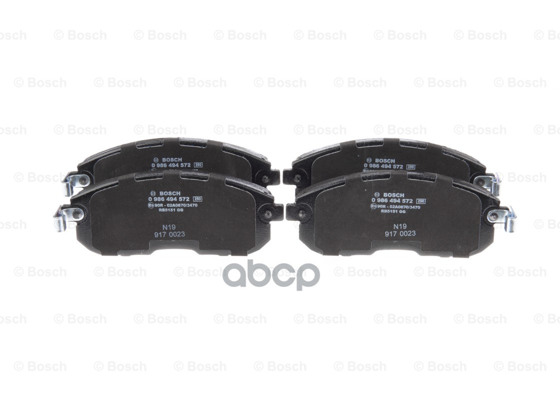 Колодки тормозные дисковые перед Bosch арт. 0986494572