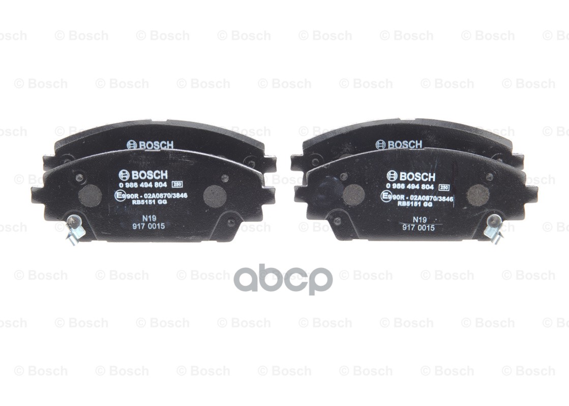 Колодки тормозные дисковые перед Bosch арт. 0986494804
