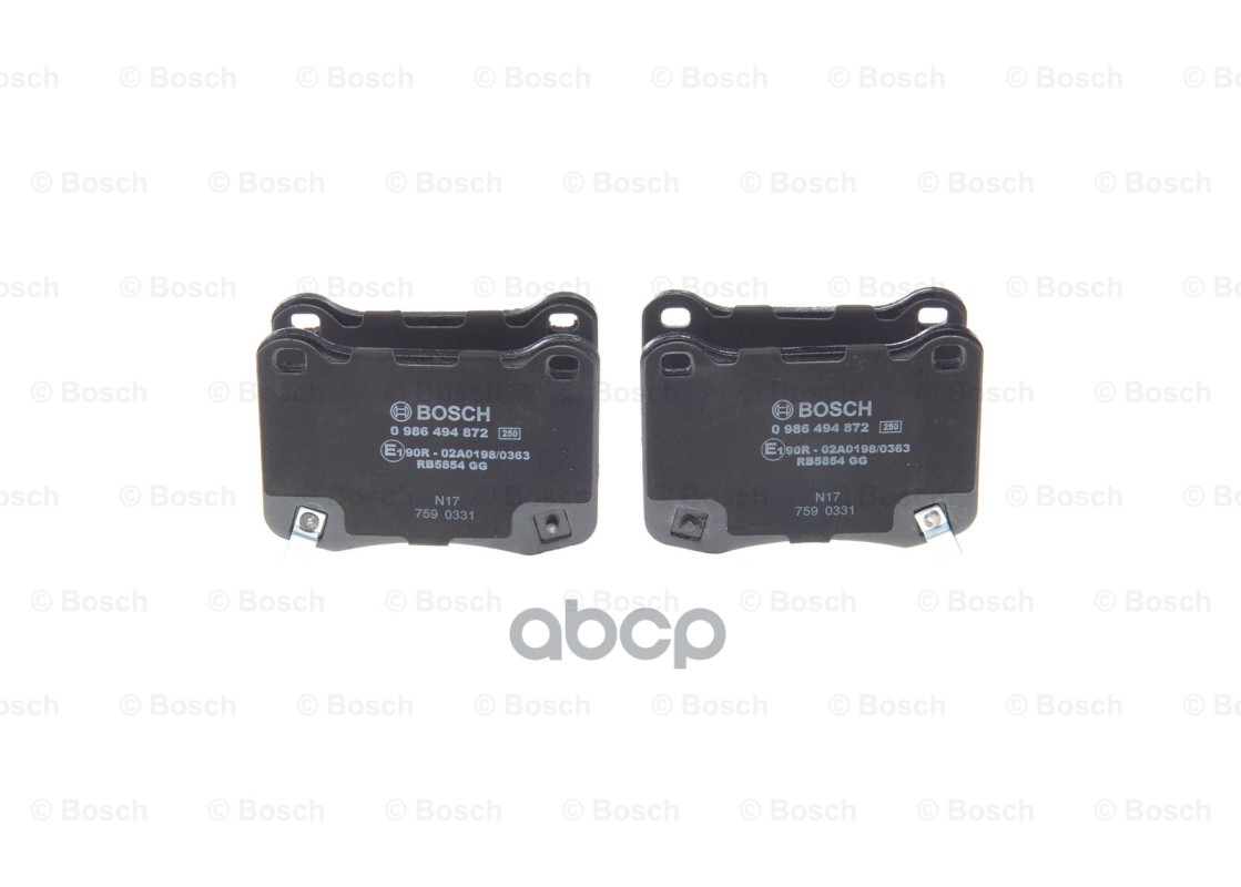 Колодки Тормозные Дисковые Bosch арт. 0986494872