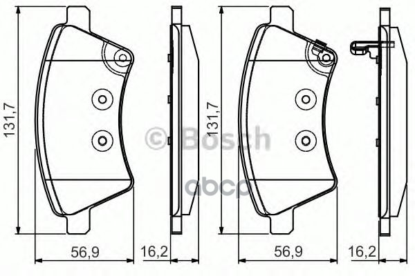 Колодки Торм Диск К-Т Bosch арт. 0986495101