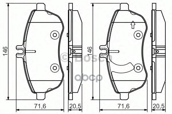 Колодки тормозные передние, Premium-2 BOSCH 0 986 495 104 Bosch арт. 0 986 495 104