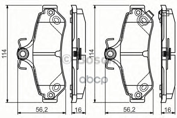 Колодки Тормозные Дисковые | Зад | Bosch арт. 0986495173