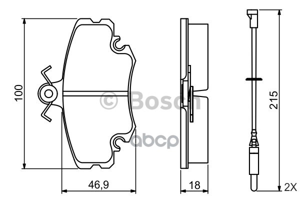 Колодки тормозные дисковые перед Bosch арт. 0986495212
