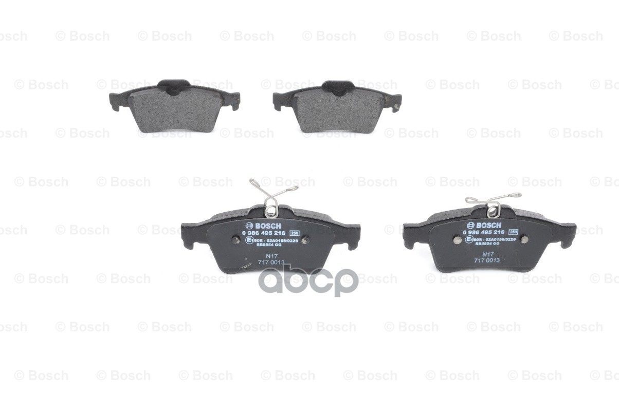 Колодки тормозные дисковые зад Bosch арт. 0986495216