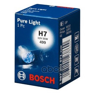 Лампа STANDARD H7 12V 55W 1987302071 Bosch арт. 1987302071