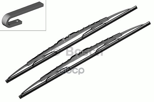 Щетки стеклоочистителя каркасные Eco 400/400мм крепление Hook Bosch арт. 3397005158