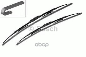 Щетка стеклоочистителя 500/450 мм каркасная комплект 2 шт BOSCH Twin 3 397 118 563 Bosch арт. 3 397 118 563
