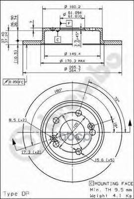 Диск Тормозной Задн Renault: Sc?Nic 99-03 Brembo арт. 08.5645.40