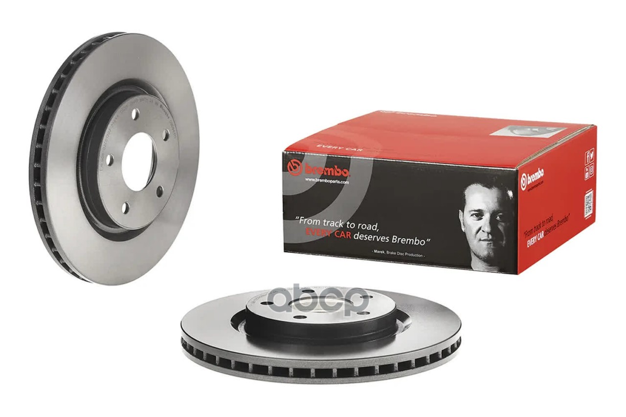 Диск тормозной передн. с УФ покрытием RENAULT KOLEOS II (HC_) 08/16-> Brembo арт. 09.d943.11
