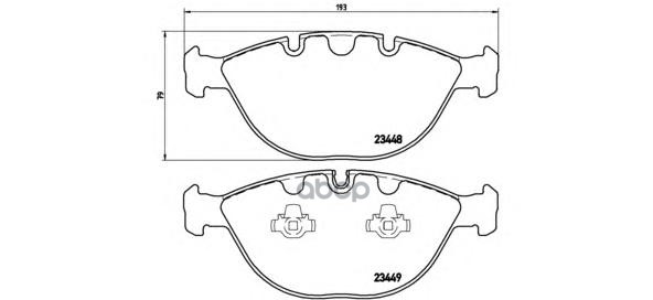 Колодки тормозные (Спереди) BMW 5-Series 03-10 / 6-Series 03-10 Brembo арт. P 06 028