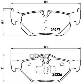 Колодки тормозные дисковые задн. серии Brembo Xtra BMW 1 (E81) 09/06-09/12 / BMW 1 (E87) 02/03-01/13 Brembo арт. p06038x