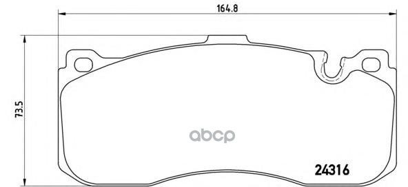 Колодки Тормозные Brembo  P06041 Brembo арт. 'P06041