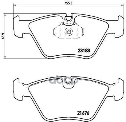 Колодки Тормозные Дисковые Передние Bmw 3 (E46) 02/98-04/05 / Bmw 3 Convertible (E46) 04/00-12/07 / Bmw 3 Coupe (E46) 02/99-1...