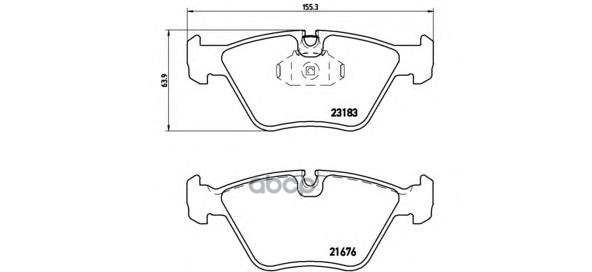 Колодки тормозные P06043 Brembo арт. P06043
