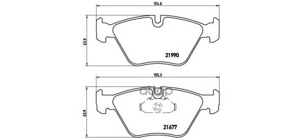 РљРѕР»РѕРґРєРё С‚РѕСЂРјРѕР·РЅС‹Рµ РґРёСЃРєРѕРІС‹Рµ РїРµСЂРµРґРЅ. BMW 5 (E39) 11/95-06/03 / BMW 5 Touring (E39) 09/96-05/04 Br...