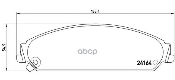 Колодки Тормозные Дисковые | Перед | Brembo арт. P11017