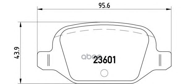 Колодки тормозные дисковые передн./задн. FIAT 500 C (312_) 09/09-> / FIAT IDEA (350_) 12/03-> / FIAT Brembo арт. p23064