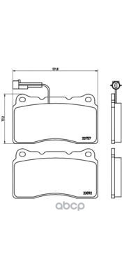 Колодки Тормозные Дисковые Передн, Alfa Romeo: 159 1.8 Tbi/2.0 Jtdm/2.4 Jtdm/2.4 Jtdm Q4/3.2 Jts/3.2 Jts Q4 05-11, 159 Sportw...