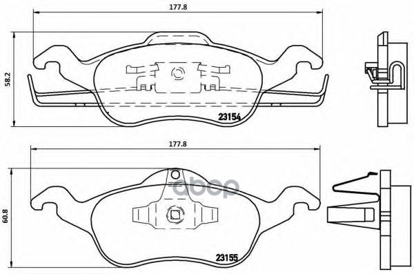 Колодки торм.пер. Brembo арт. P24046