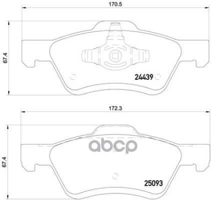 Колодки тормозные P24159 Brembo арт. P24159