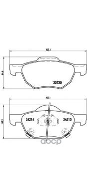 Колодки тормозные P28036 Brembo арт. P28036