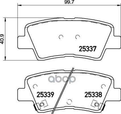 Колодки тормозные дисковые задн. HYUNDAI i30 (GD) 06/11-> / HYUNDAI i30 Coupe 05/13-> / HYUNDAI i30 Brembo арт. p30094