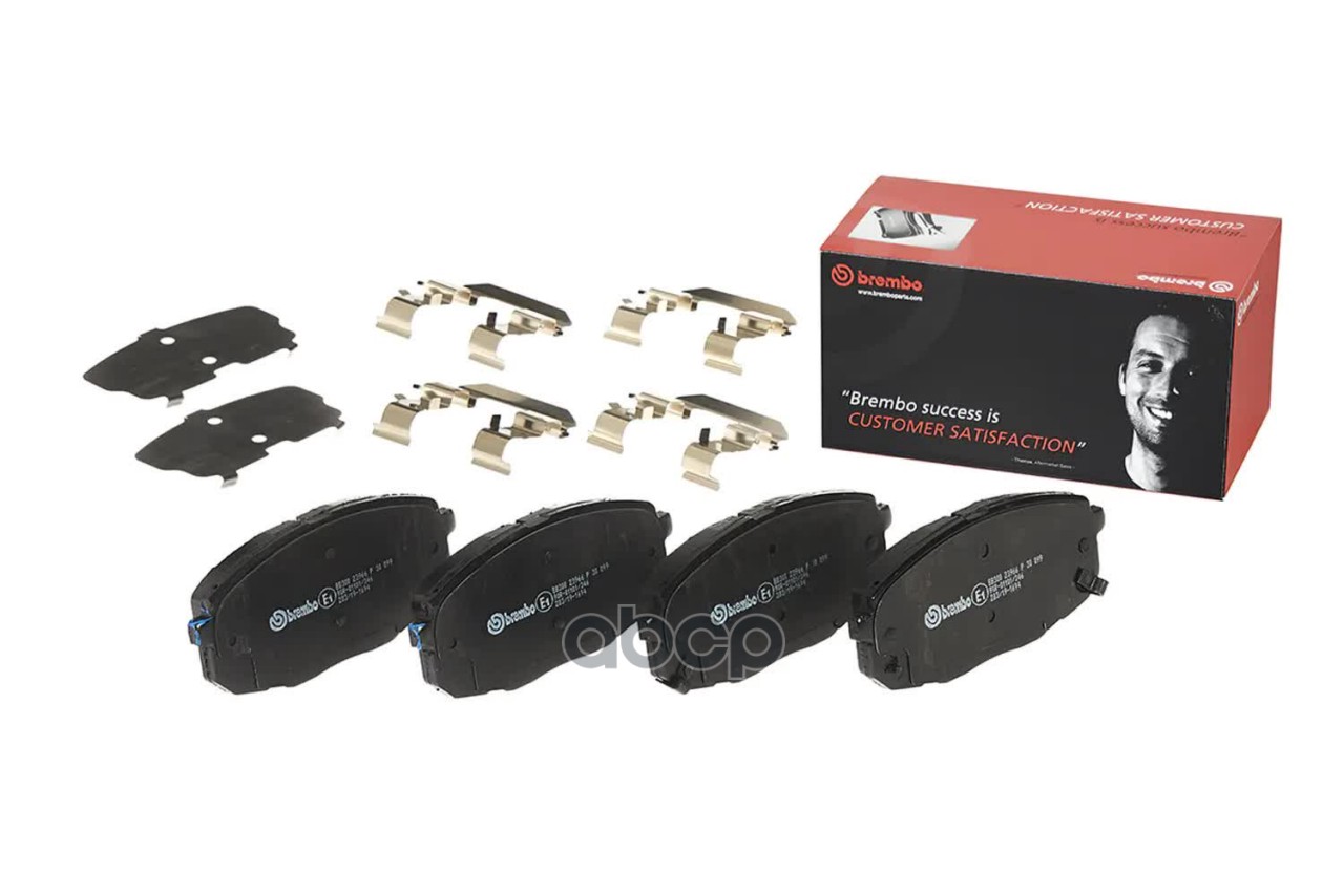 Колодки тормозные дисковые передн. HYUNDAI KONA (OS) 06/17-> Brembo арт. p30099